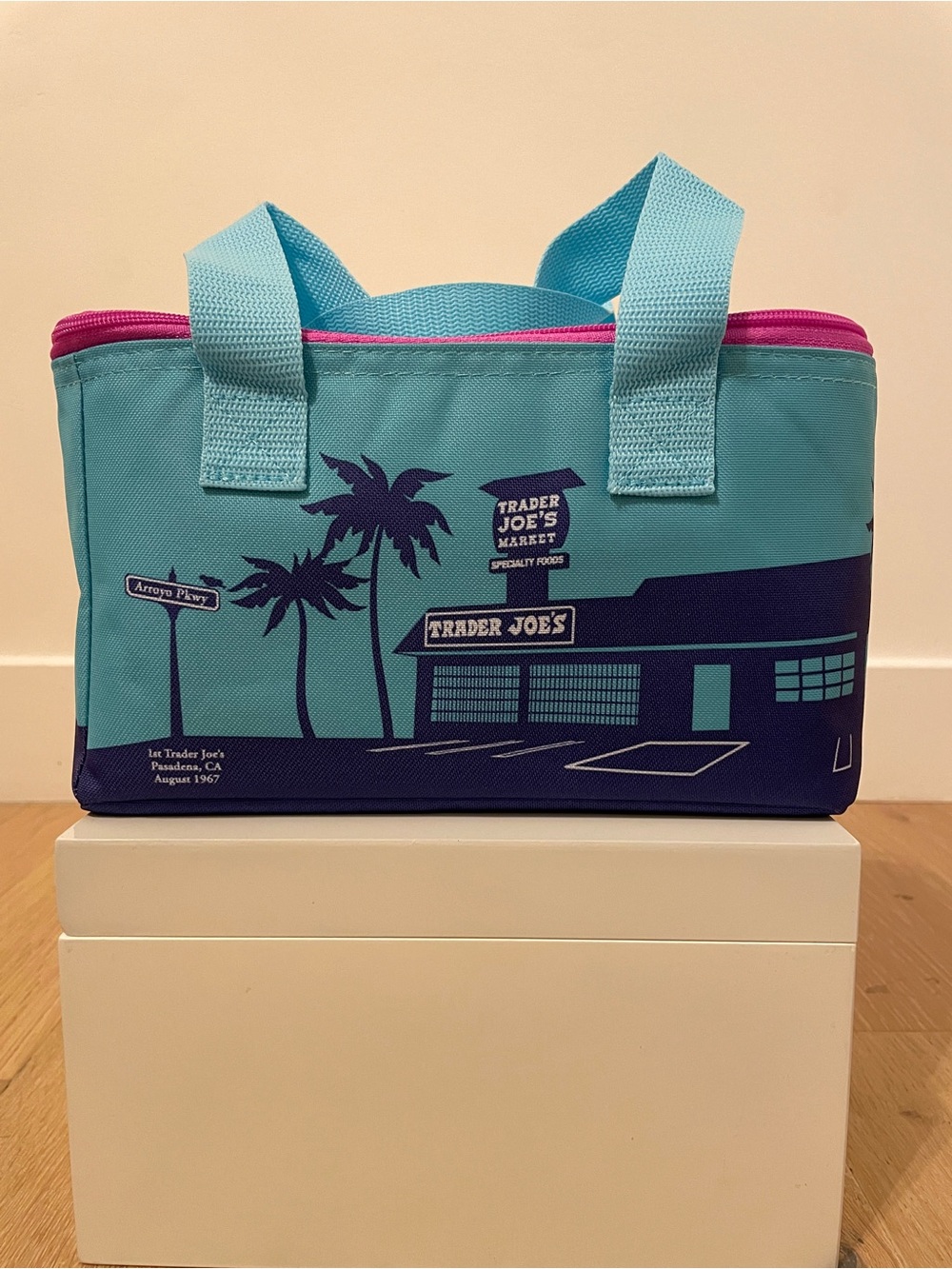 New Trader Joe's Mini Insulated Bag - Ice Blue